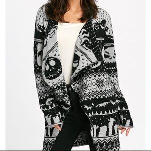 Nightmare Before Christmas open front sweater